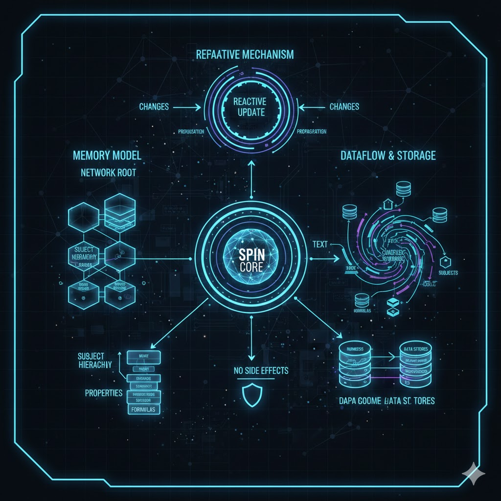 Spin-ядро контролирует взаимодействие субъектов с внешним Миром